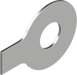 TEK KULAKLI EMNİYET PULU DIN 93 - A2 - inoxege